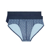 Jonas #2 Mini Briefs H01 2 Pack | Navy/Blue Print 402875-D015